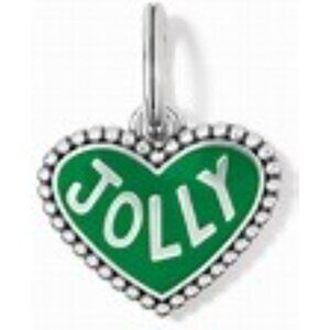 Brighton Jolly Heart Christmas Charm  NWOT $30
